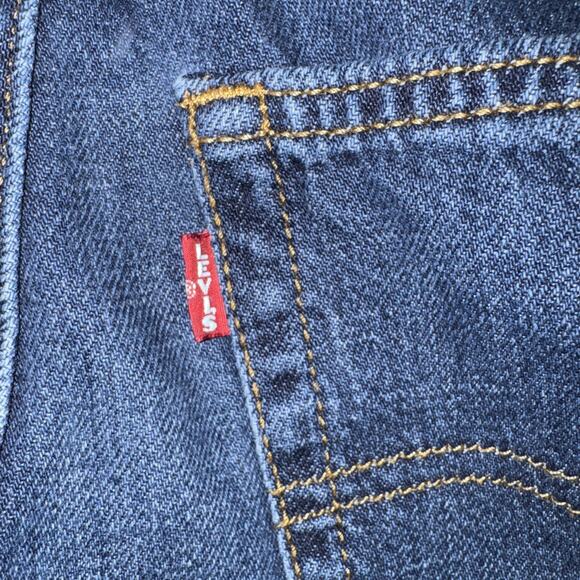 Levi's Premium Baggy Dad Jeans Women's 27 (Fits 28x29) Black Wide Leg Big E - Picture 7 of 11